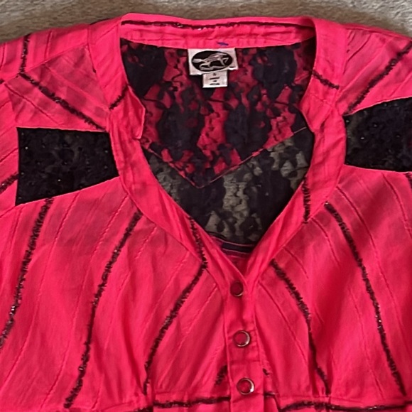 Ride Brand Western Style Cowgirl Shirt pink size S - Picture 2 of 12